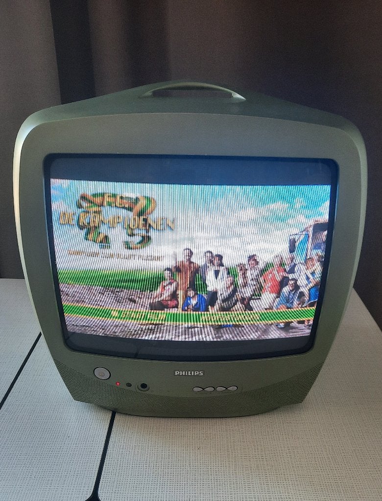 Portable Vintage Philips Color Tv, Audio, Tv en Foto, Vintage Televisies, Ophalen of Verzenden, Zo goed als nieuw, Minder dan 40 cm