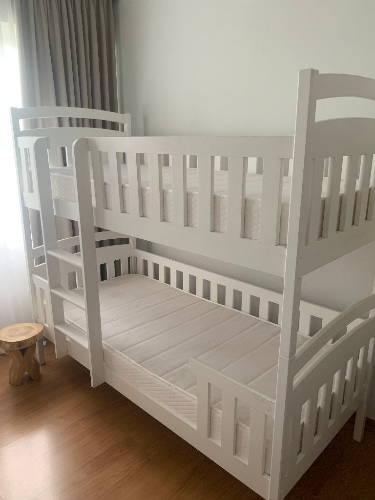 *Stapelbed incl. matrassen*Nieuwstaat, Huis en Inrichting, Slaapkamer | Stapelbedden en Hoogslapers, Ophalen, Tweepersoons, 190 cm of minder