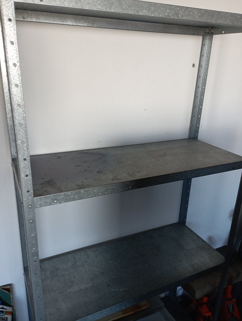 Gegalvaniseerde plank met 4 lagen 150 x 75 x 35 cm, Ophalen, Etagère, Gebruikt, Demontabel