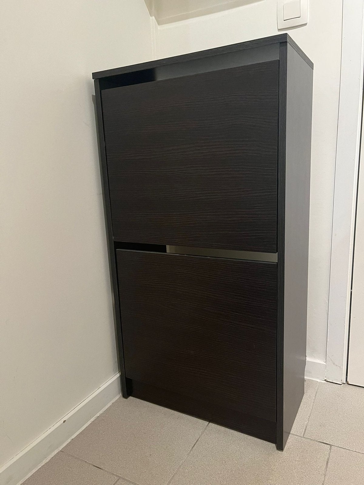 Schoenenkast IKEA Zwart, Ophalen, Zo goed als nieuw, Modern