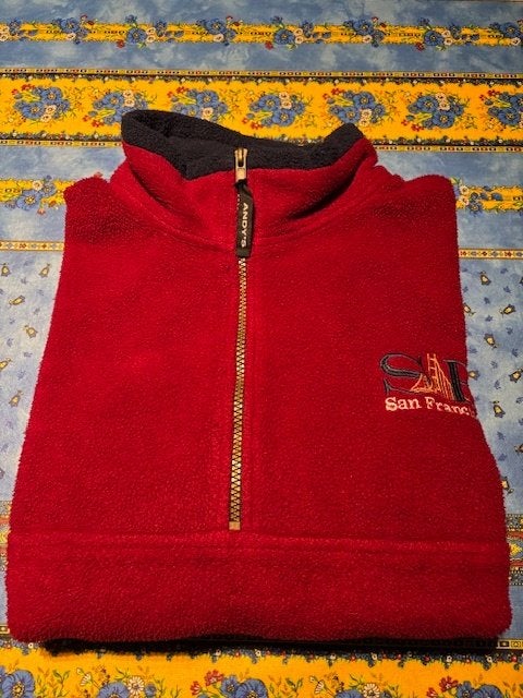 Bordeauxrode trui/sweatshirt uit San Francisco maat XL, Ophalen, Andy's, Maat 56/58 (XL), Zo goed als nieuw