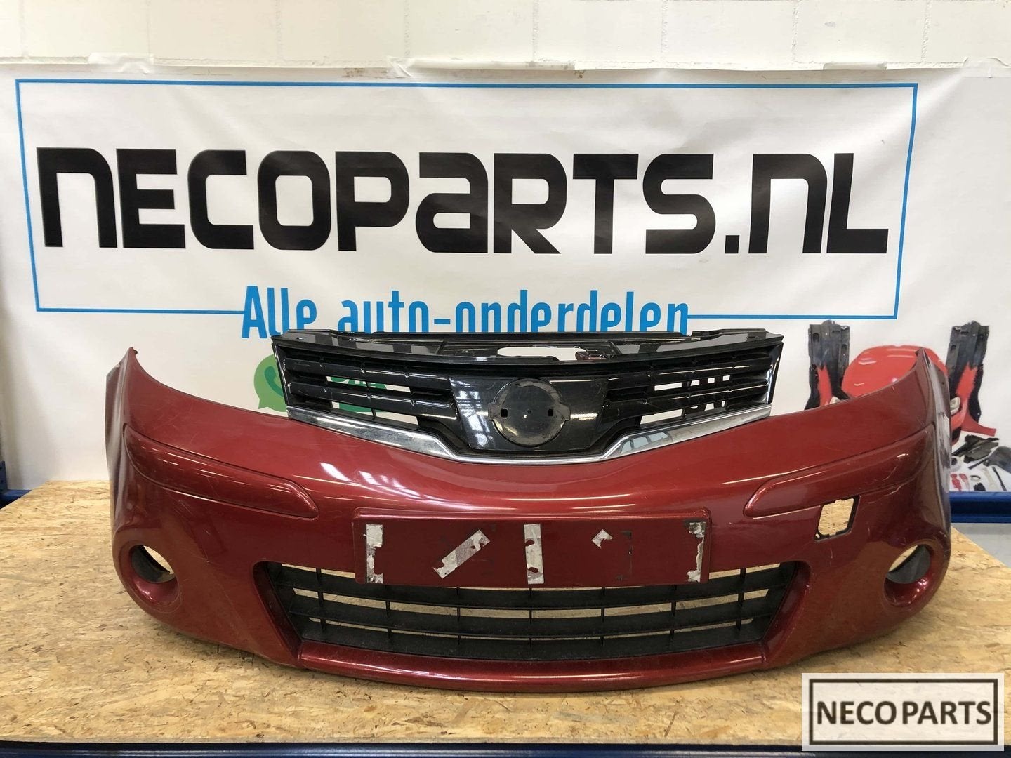 Nissan note voorbumper grill 62022BH10H origineel, Auto-onderdelen, Gebruikt, -, Voor, -
