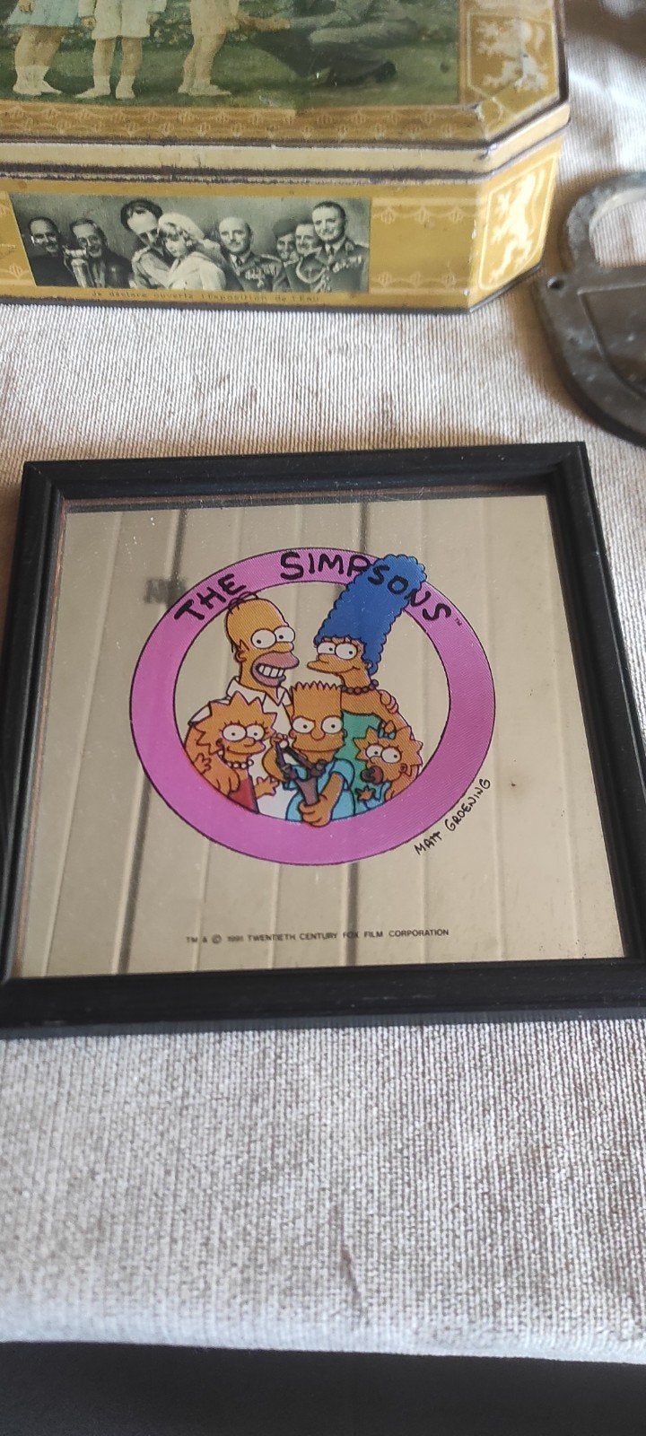 Collection de petits miroirs Les Simpsons, Enlèvement