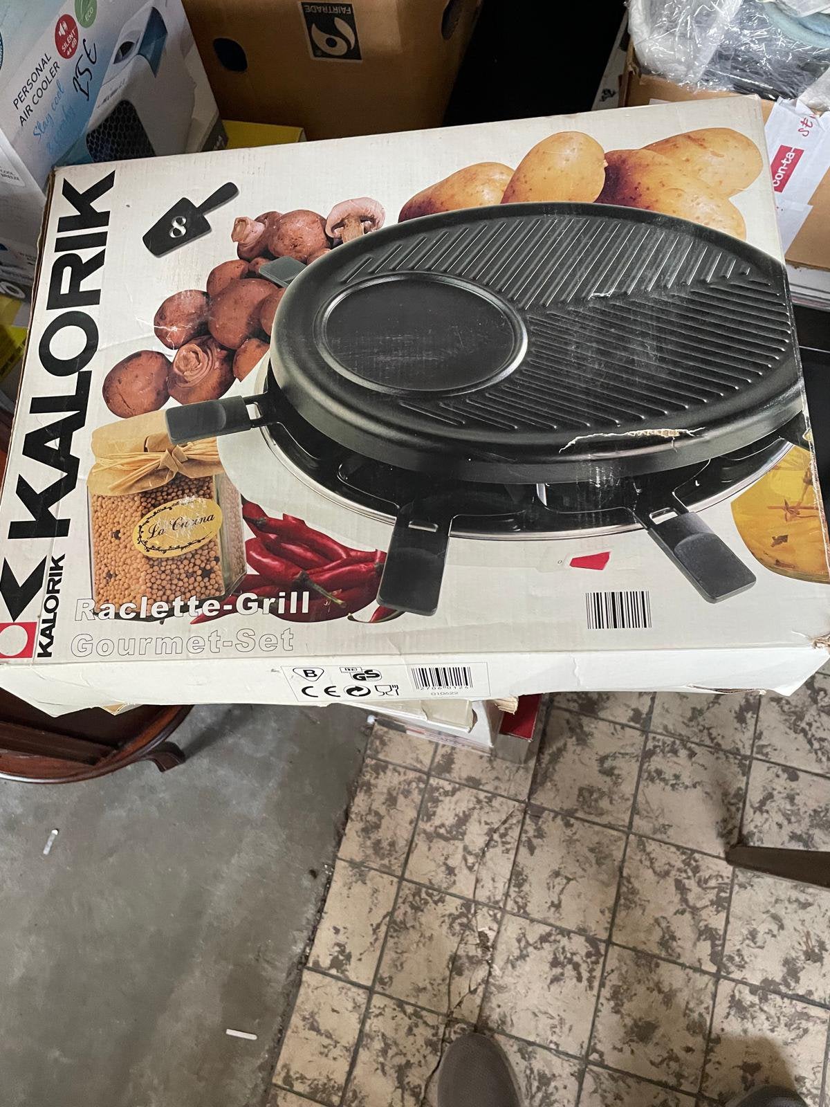Nouveau appareil à raclette Kalorik pour 8 personnes, Electroménager, Enlèvement, Neuf, 8 personnes et plus