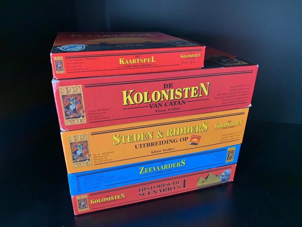 Kolonisten van Catan  - 5 spellen, Hobby en Vrije tijd, Vijf spelers of meer, Ophalen, Gebruikt, 999 games