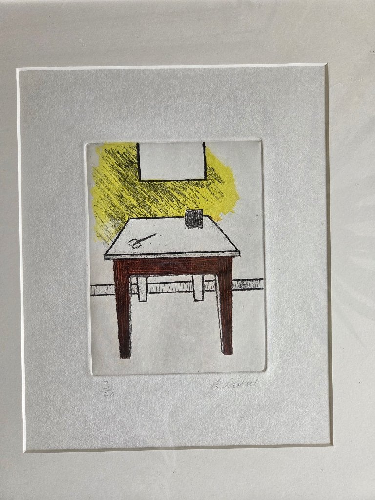 Roger Raveel ets, Antiek en Kunst, Kunst | Etsen en Gravures, Ophalen of Verzenden, Ets, Genummerd
