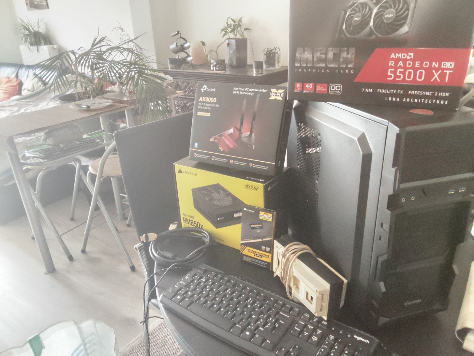 AMD Ryzen 5 DDR4 64 GB RAM MSI RADEON RX 5500XT MECH 8GB OC, Computers en Software, Videokaarten, Ophalen, AMD