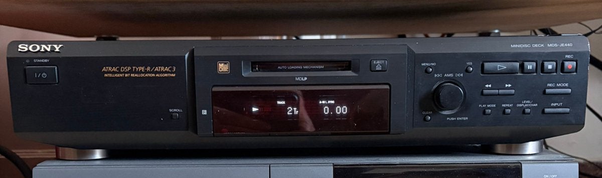 Sony minidisc mds je 440, Audio, Tv en Foto, Cd-spelers, Ophalen, Zo goed als nieuw, Sony