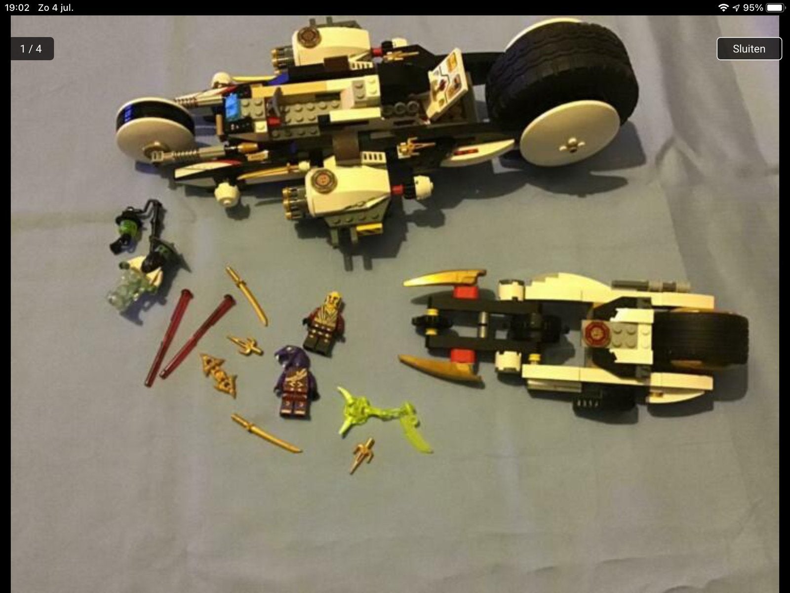 Lego ninjago 70595 L, Lego, Ophalen of Verzenden, Zo goed als nieuw, Compleet