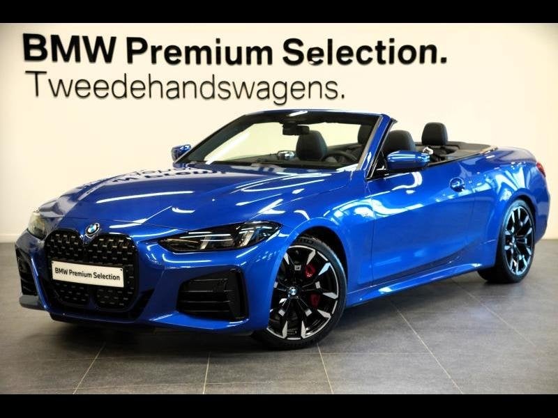 BMW 4-Serie M PACK PRO M REMMEN DRIVE ASSIST PROF HARMANKARD, Auto's, Automaat, 1998 cc, Cabriolet, Blauw