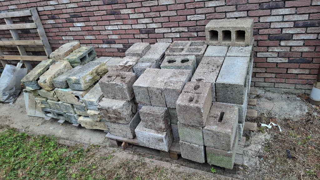 Betonblokken: verschillende maten, Ophalen, Gebruikt, Beton
