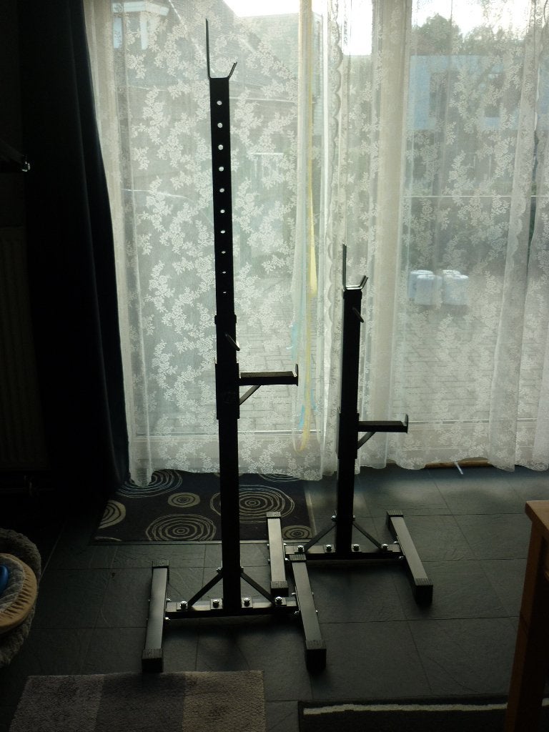 Supports d'haltères ajustables et lâches. Bon état !, Sports & Fitness, Bras, Comme neuf, Enlèvement, Autres types