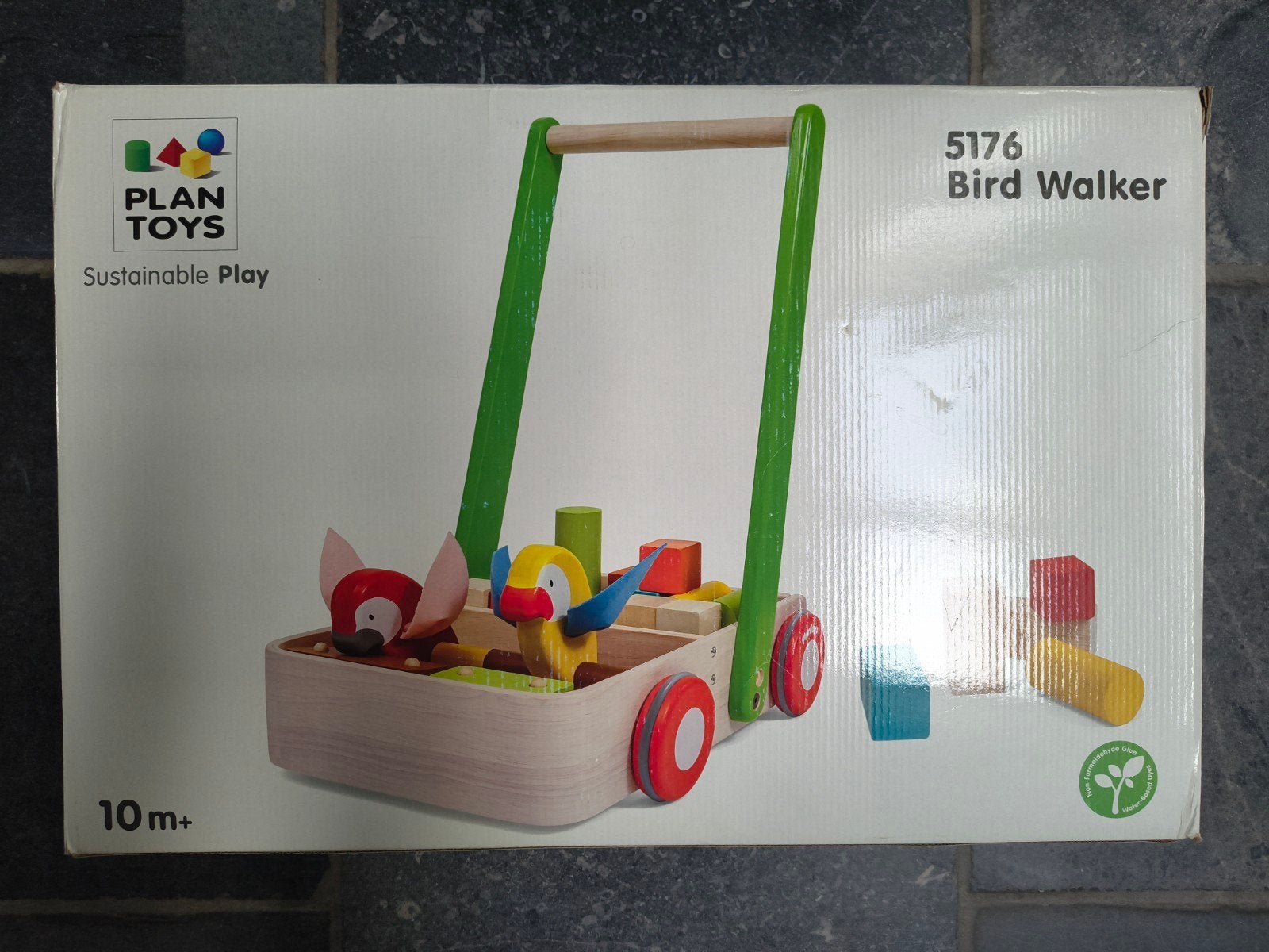 Plan toys bird walker loopwagen, Kinderen en Baby's, Ophalen of Verzenden, Zo goed als nieuw, Duw- of Trekspeelgoed