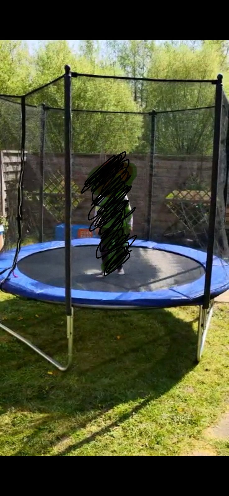 Trampoline 240cm te koop, Ophalen, Zo goed als nieuw