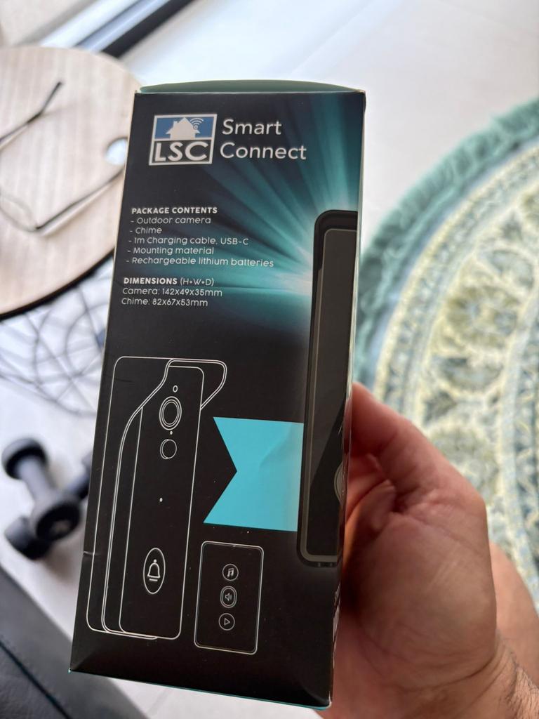 Sonnette vidéo sans fil Smart, Enlèvement, Compatible avec les smartphones, Comme neuf, Sans fil