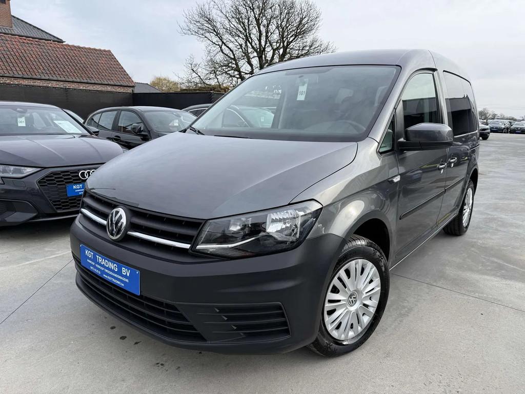 Volkswagen Caddy 1.0 TSI 5 ZIT NAVIGATIE BLUETOOTH ZWART LED, 75 kW, Gebruikt, Leder, Bedrijf