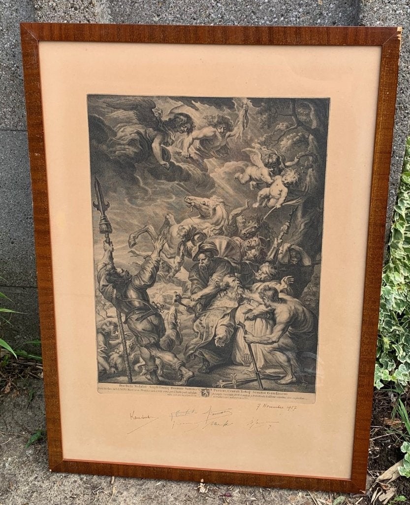 Rubens door Cornelis van Caukercken - Heilige Livinius, Antiek en Kunst, Kunst | Etsen en Gravures, Ophalen, 1600 - 1699