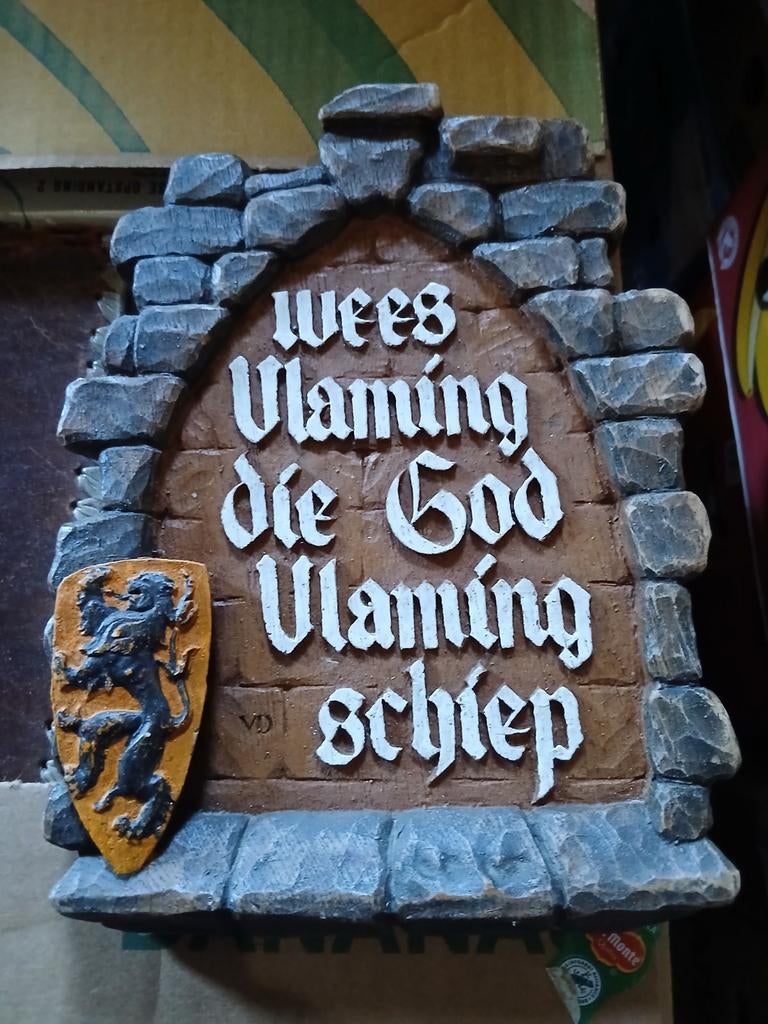 Mooie vlaamse spreuk, Antiek en Kunst, Ophalen of Verzenden