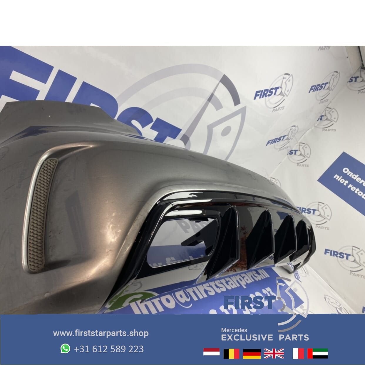 W176 A KLASSE FACELIFT 45 AMG ACHTERBUMPER COMPLEET GRIJS 78, Gebruikt, -, Ophalen of Verzenden, Achter