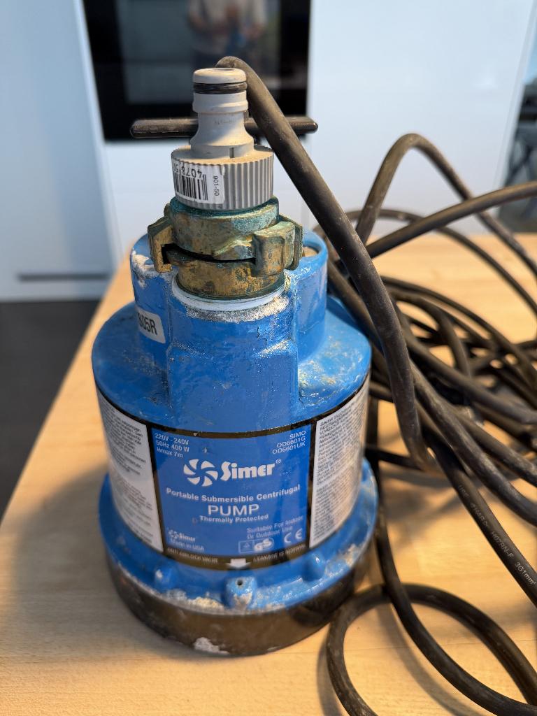 Dompelpomp Simer OD6601, Tuin en Terras, Waterpompen, Ophalen, Gebruikt, Elektrisch, Dompelpomp
