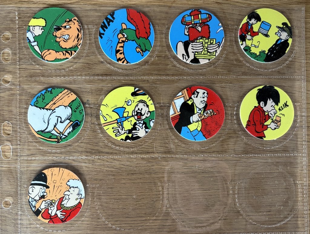 Jommeke Flipjes - De zeven snuifdozen 1-9 (1996) Flippo, Enlèvement ou Envoi, Collection