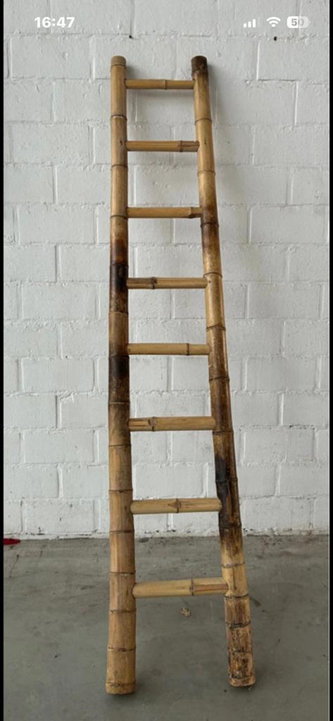 Bamboo ladder, Ophalen, Zo goed als nieuw, Ladder, 2 tot 4 meter