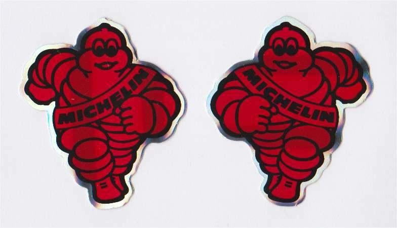 Michelin metallic sticker set #27, Motoren, Accessoires | Stickers, Verzenden