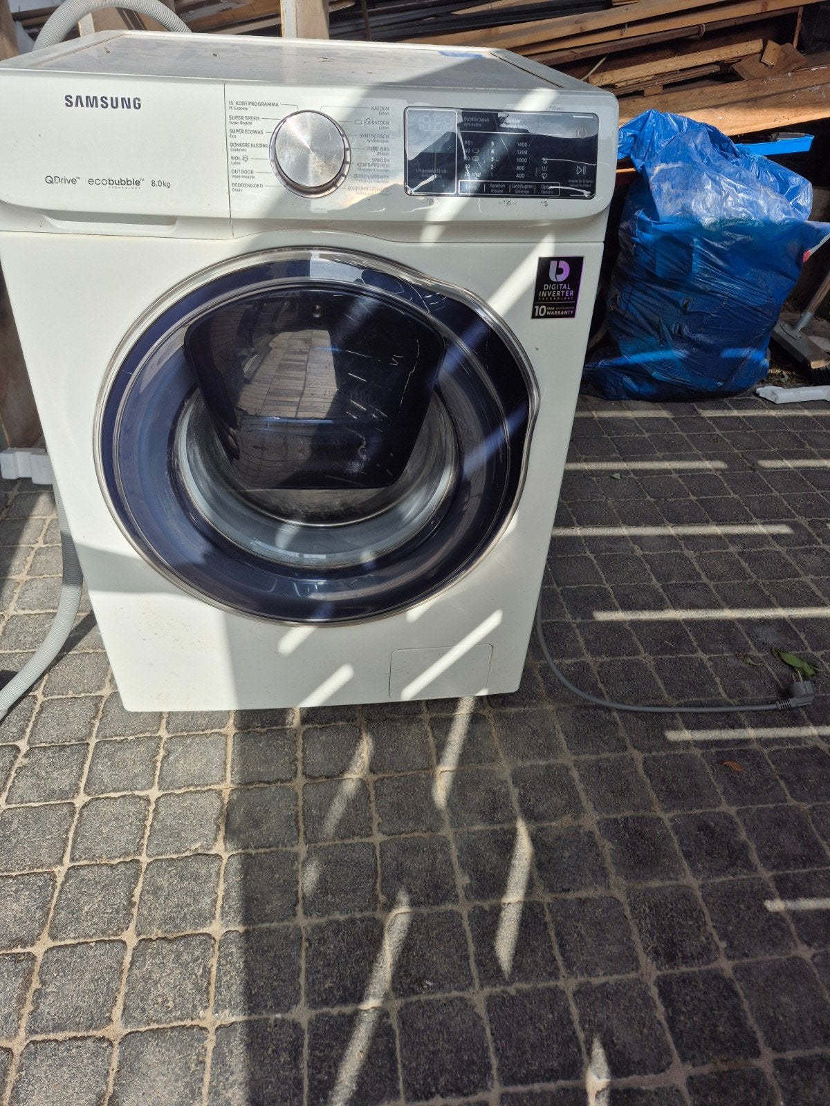 Wasmachine samsung 8kg (ZIE BESCHRIJVING), Enlèvement