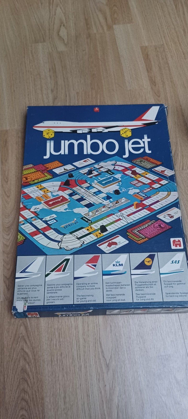 jumbo jet gezelschapspel, Hobby en Vrije tijd, Ophalen of Verzenden, Gebruikt