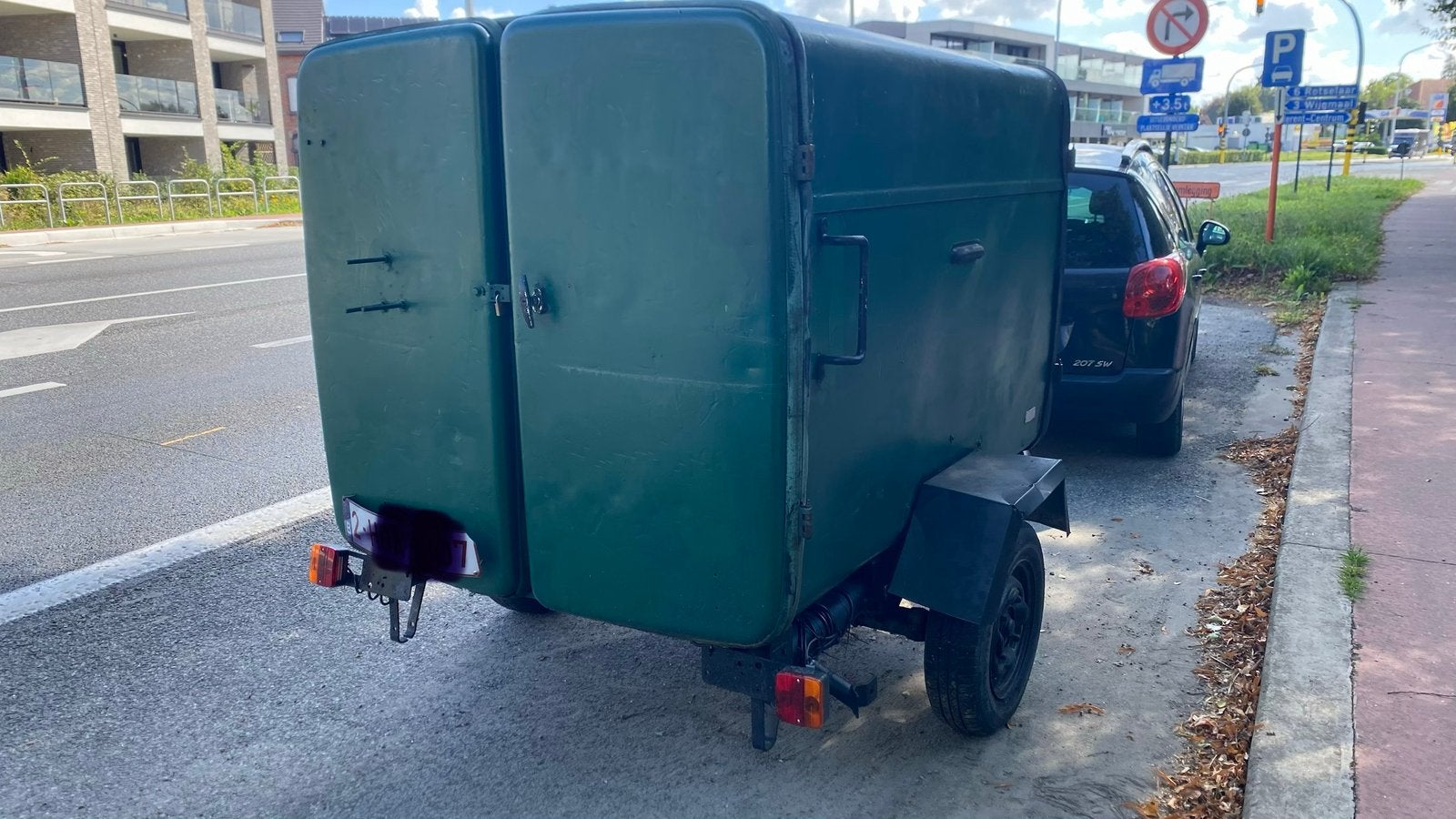 Remorque fermée – Feux et roue jockey neufs, Autos : Divers, Enlèvement, Utilisé