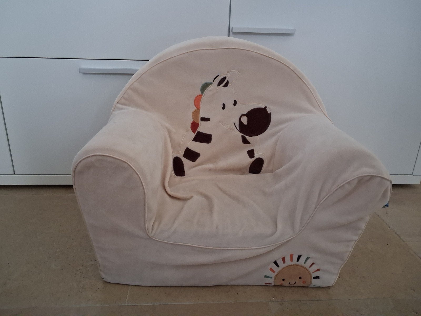 Zeteltje baby/peuter, Ophalen of Verzenden, Beige, Zitzak