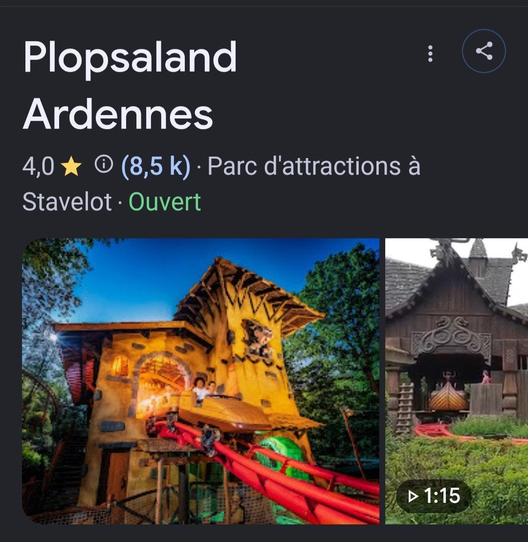 plopsaland ardennes, Une personne