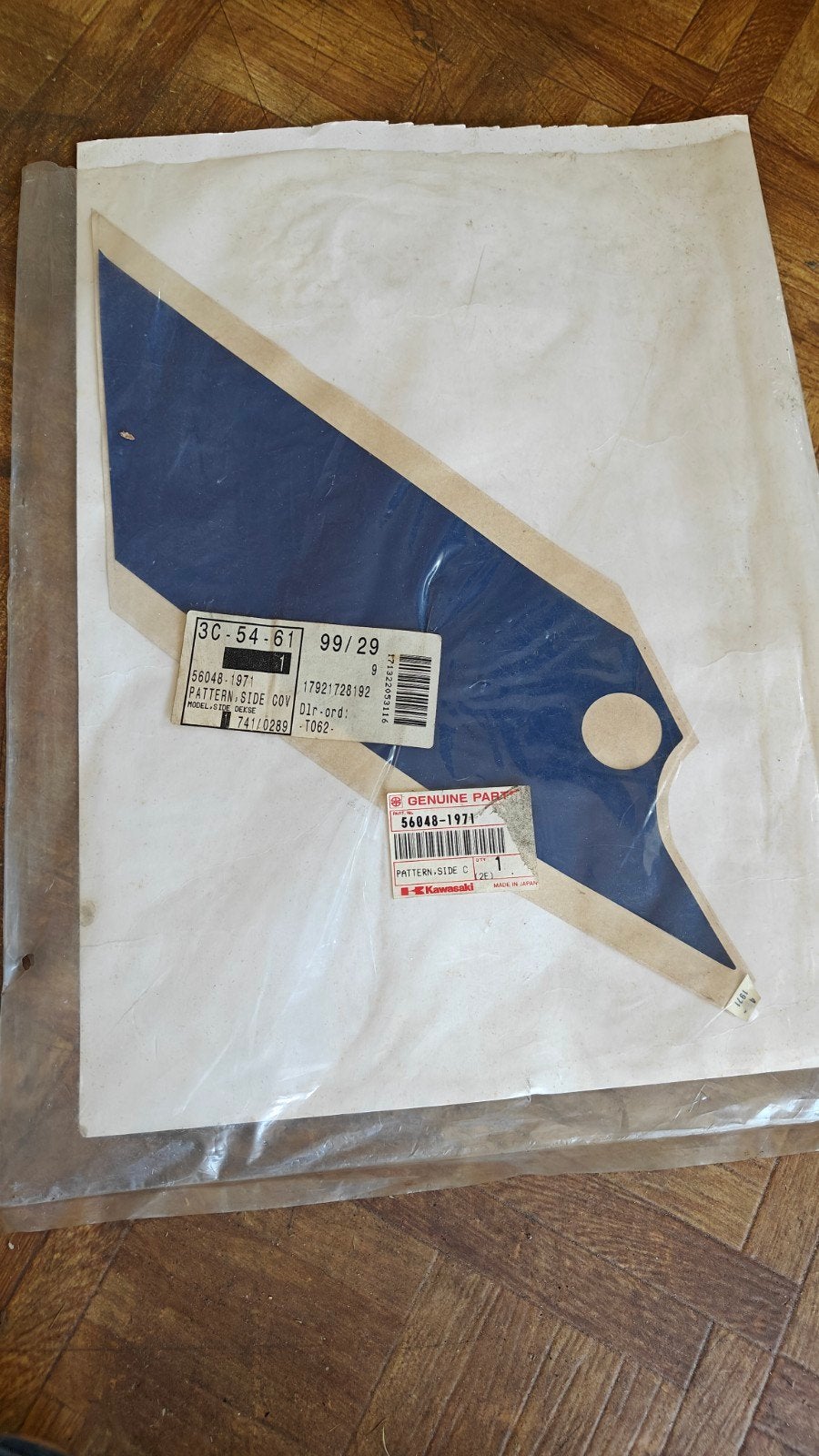 Autocollants originaux pour Kawasaki ZXR 750 H 1989 - 1990, Enlèvement