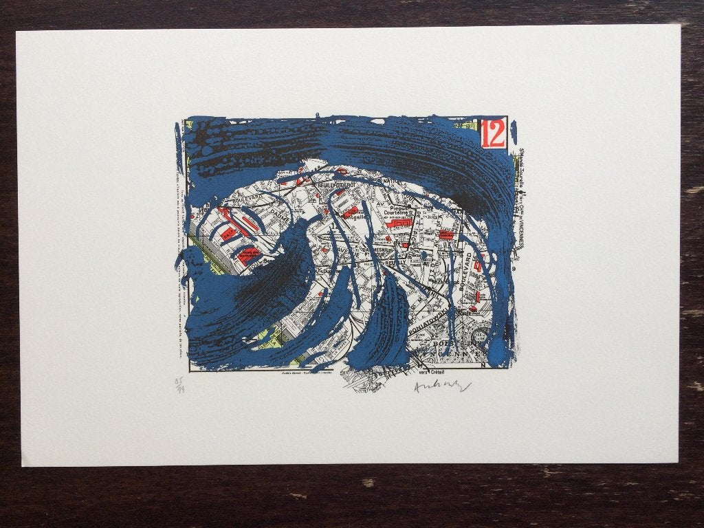 Alechinsky - 12ème arrondissement de Paris (85/99), Numéroté, Enlèvement ou Envoi, Lithographie