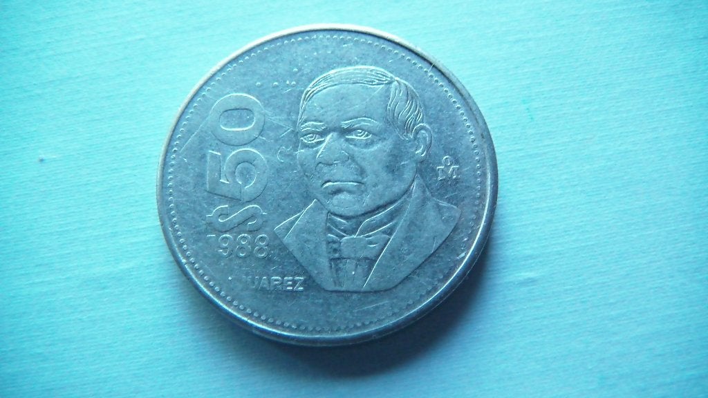 mexique 50 pesos 1988 (tranche lisse), Enlèvement
