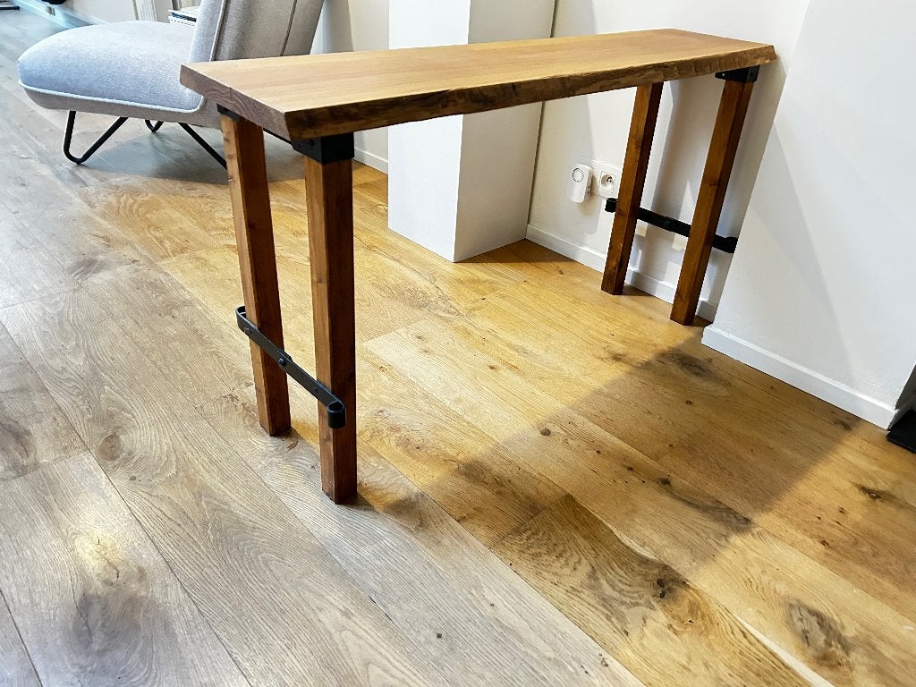 Wandtafel van ruw hout, Ophalen, Gebruikt, 100 tot 150 cm, 25 tot 50 cm