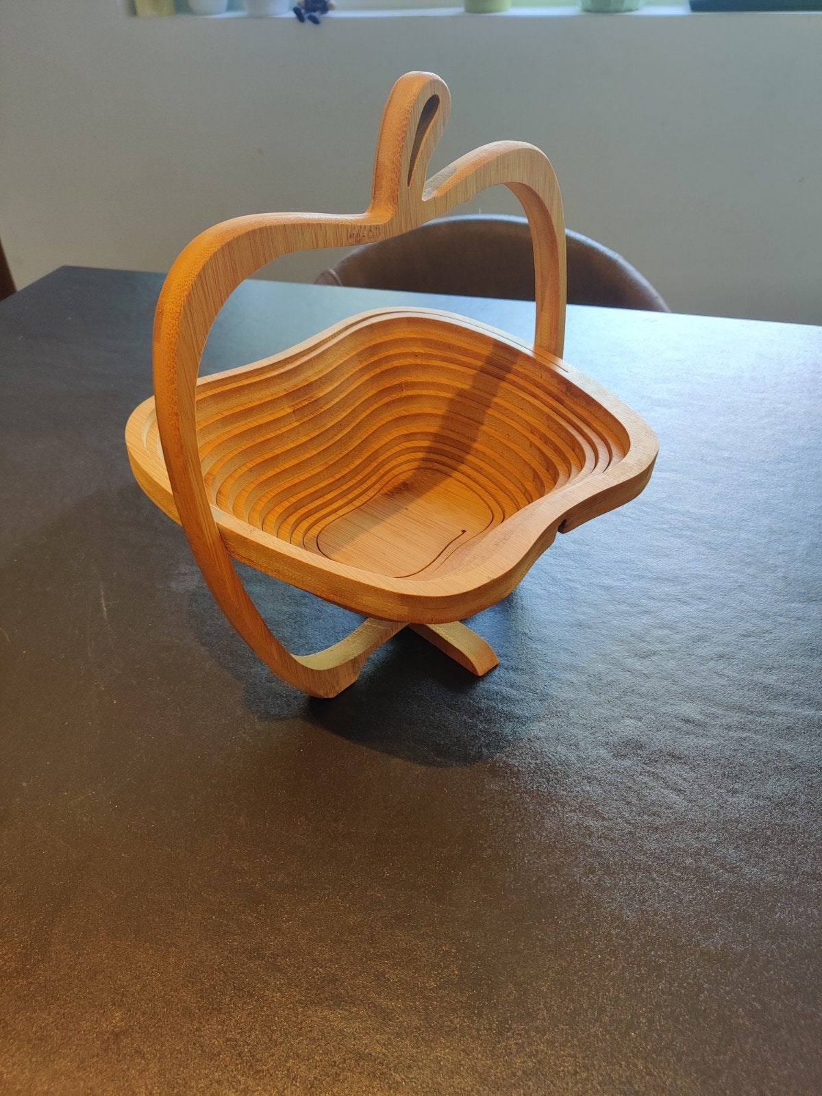 Houten fruitmand (opvouwbaar), Ophalen of Verzenden, Zo goed als nieuw