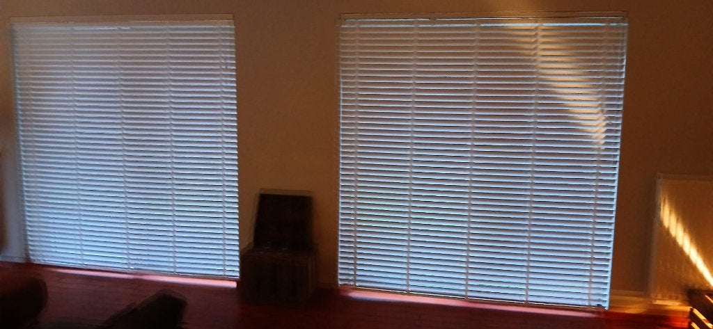 Horizontale jaloezie Wit 206 x 220 cm	2 X  ( Merk Gamma), Huis en Inrichting, Ophalen, Jaloezie, 220 cm, Wit