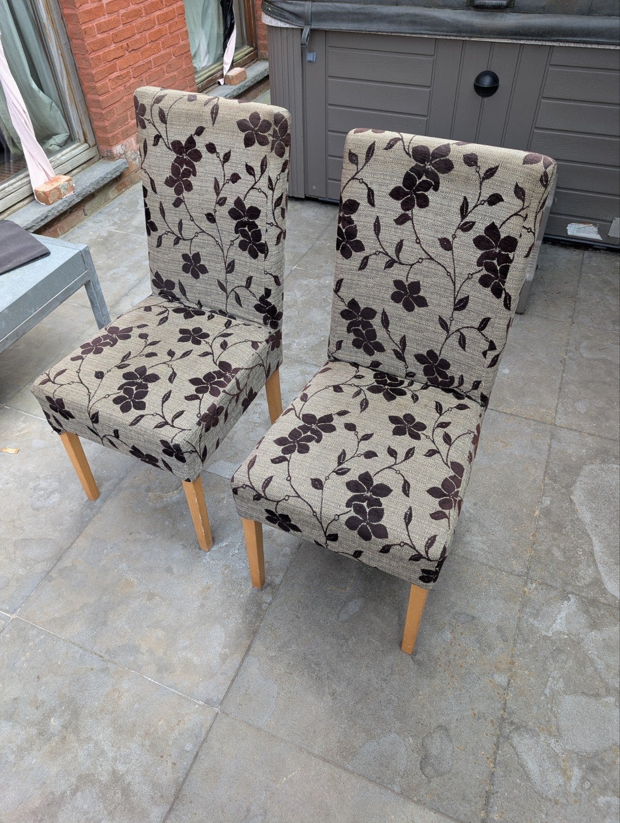 4 Gratis eetkamer stoelen, Ophalen, Gebruikt, Vier