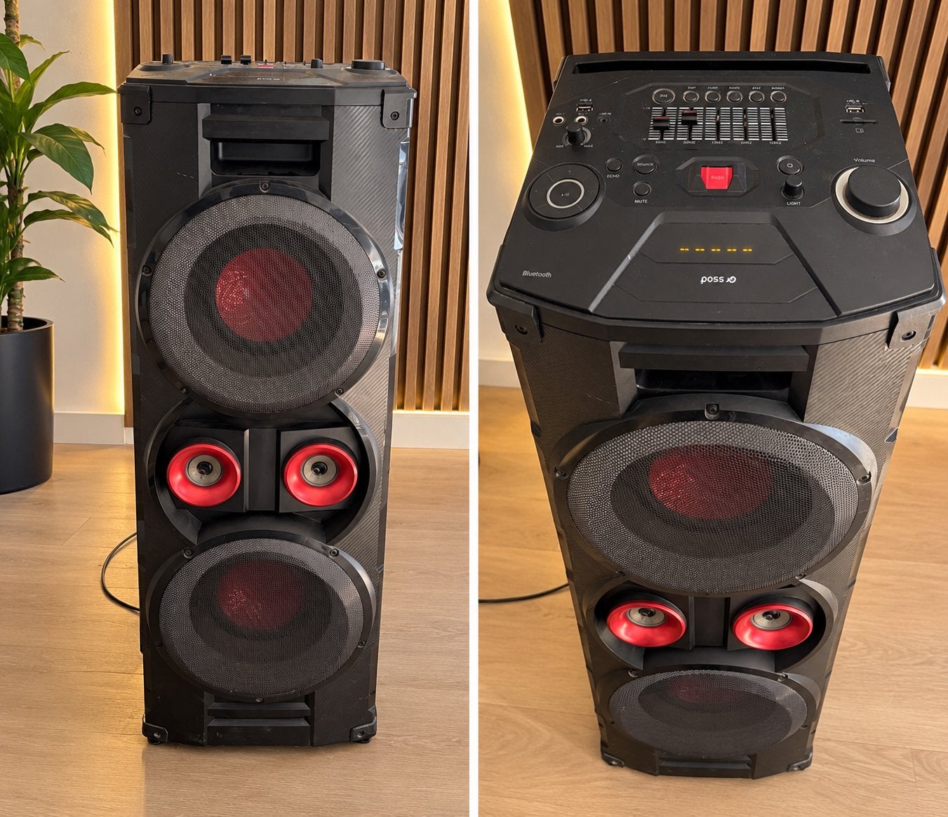 Grote Bluetooth Partybox – Krachtige Bass – LED-verlichting, Bluetooth, Ophalen, Gebruikt, Party speaker