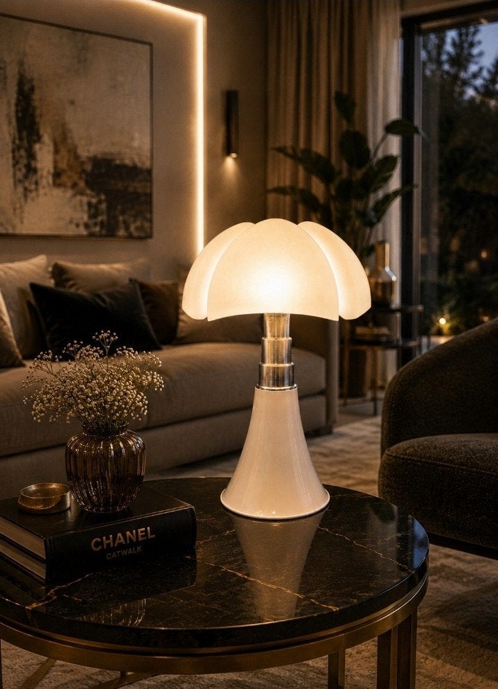 Design lamp, Enlèvement ou Envoi, Blanc, Verre, Dimmable