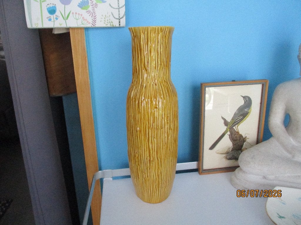 vase long Boch Freres Keralux 10/1959, Antiquités & Art, Enlèvement