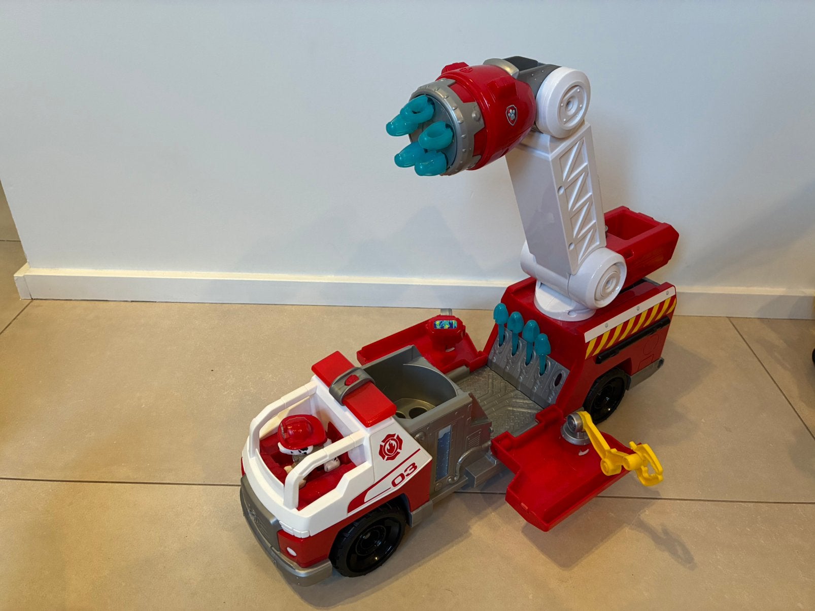Grand camion de pompiers Paw Patrol, Enlèvement, Comme neuf