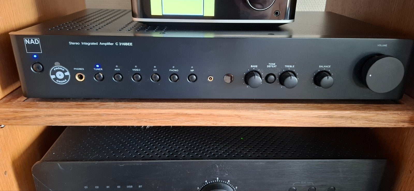 NAD C 316BEE V2, Audio, Tv en Foto, Versterkers en Ontvangers, Zo goed als nieuw, 60 tot 120 watt, Overige merken