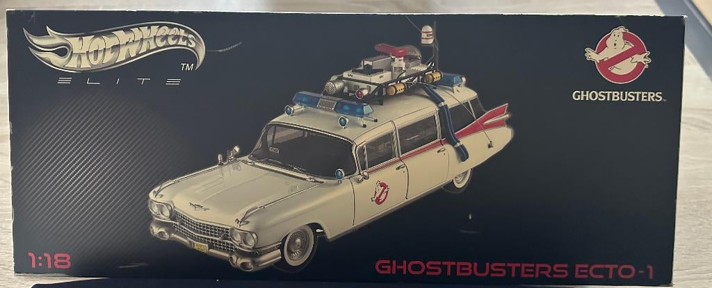 Ghostbuster Cadillac Ecto 1 - 1:18, Collections, Enlèvement ou Envoi, Comme neuf, Film, Statue, Réplique ou Modèle