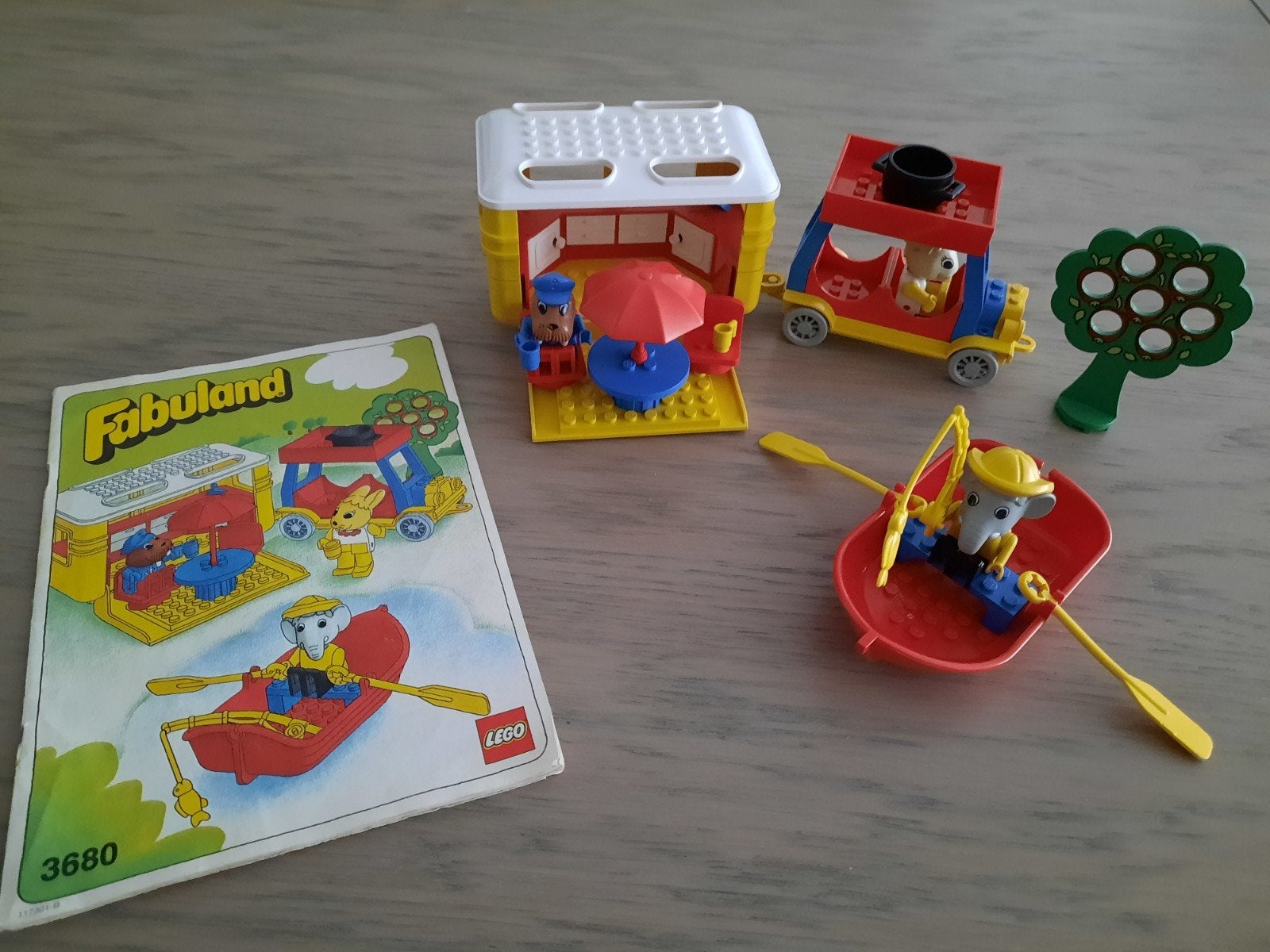 Lego Fabuland 3680 (1988), Enlèvement, Ensemble complet, Lego