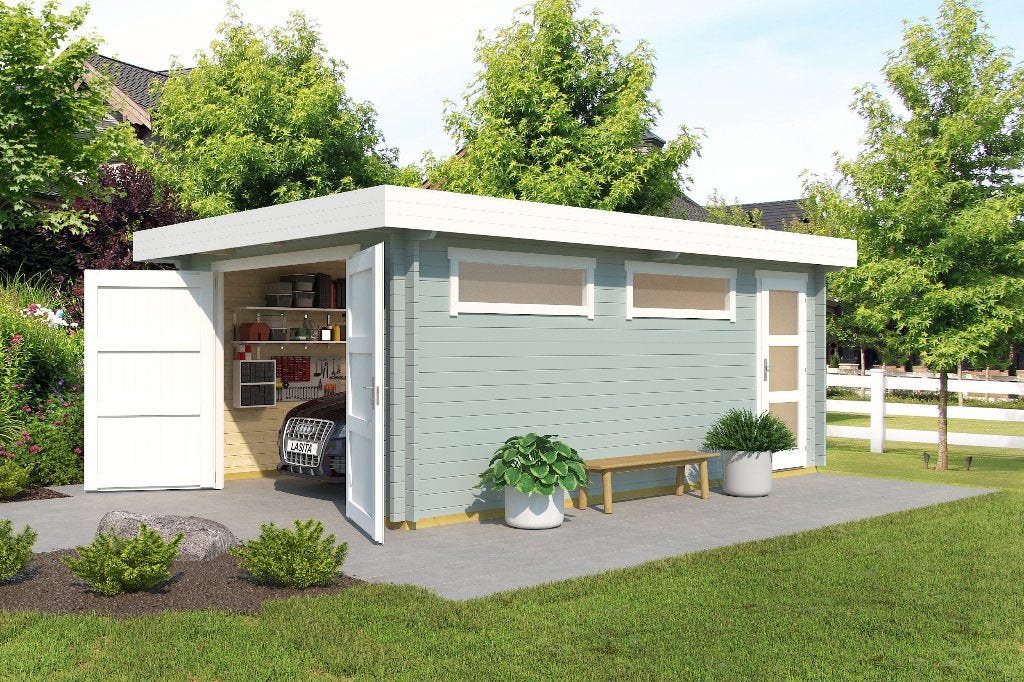 NOUVEAU garage moderne en bois Canberra, Envoi, Neuf