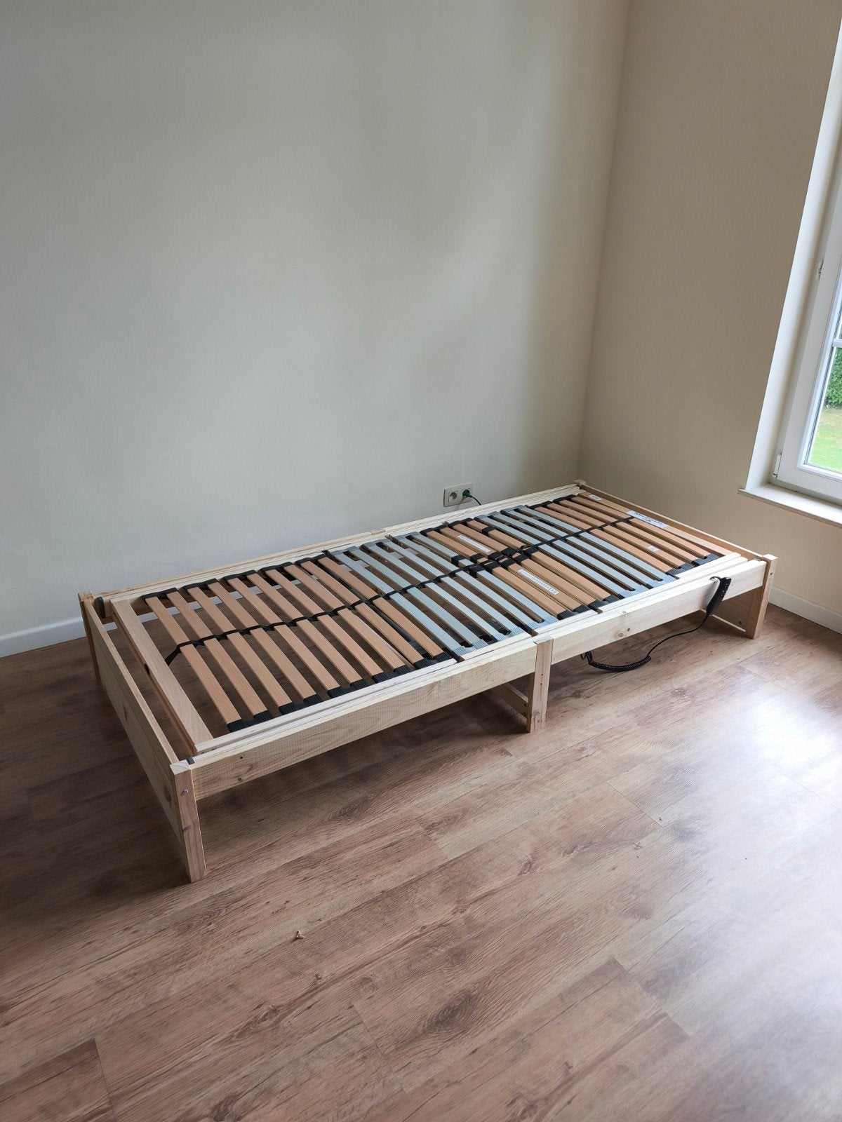 Lit électrique 90x200 Medistar + matelas Green Sleep, Maison & Meubles, Enlèvement, Bois, 200 cm