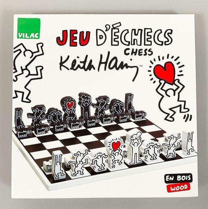 Nieuw Keith Haring schaakspel / decoratief object, Ophalen of Verzenden, Nieuw, Schaken