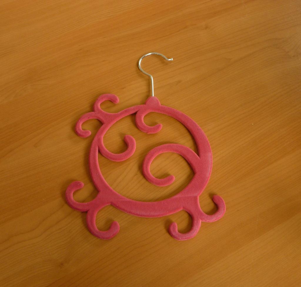 Fuchsia fluwelen accessoire sjaal ketting kapstok hanger, Ophalen of Verzenden